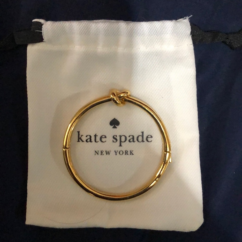 Kate spade gold sailors knot bangle bracelet